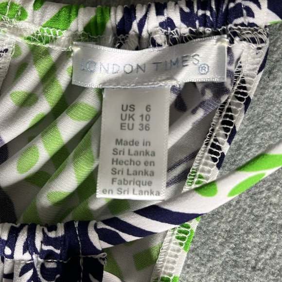 London times Green and Blue Patterned Halter Dress - Picture 4 of 6